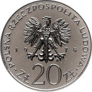 Poland 20 Zlotych (XXX Years of Budgetary Laws PRL. Trial Strike) KM# Pr272 POLSKA RZECZPOSPOLITA LUDOWA 19 76 MW ZŁ 20 ZŁ coin obverse Poland 20 Zlotych (XXX Years of Budgetary Laws PRL. Trial Strike) KM# Pr272 POLSKA RZECZPOSPOLITA LUDOWA 19 76 MW ZŁ 20 ZŁ coin obverse