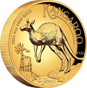 Australia 200 Dollars (Australian Kangaroo. Windmill. Proof High Relief) WR P125 KANGAROO 2024 2 OZ 9999 GOLD coin reverse Australia 200 Dollars (Australian Kangaroo. Windmill. Proof High Relief) WR P125 KANGAROO 2024 2 OZ 9999 GOLD coin reverse