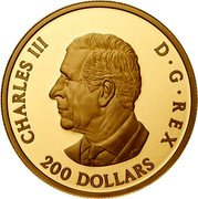 Canada 200 Dollars The Crowns 2024 CHARLES III D G REX 200 DOLLARS SR coin obverse
