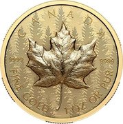 Canada 200 Dollars Ultra High Relief Maple Leaf 2024  Reverse Proof CANADA 9999 9999 FINE GOLD 1 OZ OR PUR coin reverse Canada 200 Dollars Ultra High Relief Maple Leaf 2024  Reverse Proof CANADA 9999 9999 FINE GOLD 1 OZ OR PUR coin reverse