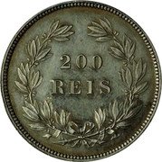Portugal 200 Reis Maria II Pattern 1836  200 REIS coin reverse Portugal 200 Reis Maria II Pattern 1836  200 REIS coin reverse