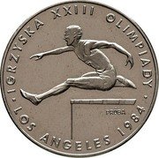Poland 200 Zlotych Summer Olympics. Trial Strike 1984 MW KM# Pr502 IGRZYSKA XXIII OLIMPIADY PRÓBA LOS ANGELES 1984 coin reverse Poland 200 Zlotych Summer Olympics. Trial Strike 1984 MW KM# Pr502 IGRZYSKA XXIII OLIMPIADY PRÓBA LOS ANGELES 1984 coin reverse