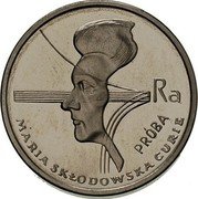 Poland 2000 Zlotych Marie Sklodowska-Curie. Trial Strike 1979 MW KM# Pr369 RA PRÓBA MARIA SKŁODOWSKA CURIE coin reverse Poland 2000 Zlotych Marie Sklodowska-Curie. Trial Strike 1979 MW KM# Pr369 RA PRÓBA MARIA SKŁODOWSKA CURIE coin reverse