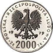 Poland 2000 Zlotych (Mikolaj Kopernik. Trial Strike) KM# Pr367 POLSKA RZECZPOSPOLITA LUDOWA 19 79 MW ZŁ 2000 ZŁ coin obverse Poland 2000 Zlotych (Mikolaj Kopernik. Trial Strike) KM# Pr367 POLSKA RZECZPOSPOLITA LUDOWA 19 79 MW ZŁ 2000 ZŁ coin obverse