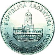 Argentina 25 Centavos (Pattern) REPUBLICA ARGENTINA EN UNION Y LIBERTAD coin obverse Argentina 25 Centavos (Pattern) REPUBLICA ARGENTINA EN UNION Y LIBERTAD coin obverse