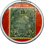 France 25 Centimes Noumea Banque de l'Indochine ND (1920-1923) FYP 25 C POSTES NOUVELLE CALEDONIE ET DEPENDANCES coin reverse France 25 Centimes Noumea Banque de l'Indochine ND (1920-1923) FYP 25 C POSTES NOUVELLE CALEDONIE ET DEPENDANCES coin reverse