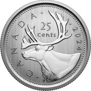 Canada 25 Cents Charles III Specimen 2024  CANADA 2024 25 CENTS H coin reverse Canada 25 Cents Charles III Specimen 2024  CANADA 2024 25 CENTS H coin reverse