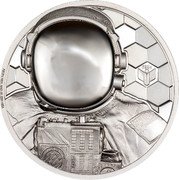 Cook Islands 250 Dollars (Astronaut) THE SKY IS NOT THE LIMIT REAL HERO 9K496 coin reverse Cook Islands 250 Dollars (Astronaut) THE SKY IS NOT THE LIMIT REAL HERO 9K496 coin reverse