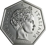Italy 3 Euro (Italian Presidency of the G7) E. FERRETTI VERSO IL FUTURO REPUBBLICA ITALIANA coin obverse Italy 3 Euro (Italian Presidency of the G7) E. FERRETTI VERSO IL FUTURO REPUBBLICA ITALIANA coin obverse