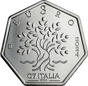 Italy 3 Euro (Italian Presidency of the G7) G7 ITALIA 2024 E U 3 R O 2024 R coin reverse Italy 3 Euro (Italian Presidency of the G7) G7 ITALIA 2024 E U 3 R O 2024 R coin reverse
