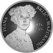 Croatia 4 Euro Ivana Brlic-Mazuranic 2024  Proof IVANA BRLIĆ - MAŽURANIĆ KK 1874. 2024. coin reverse Croatia 4 Euro Ivana Brlic-Mazuranic 2024  Proof IVANA BRLIĆ - MAŽURANIĆ KK 1874. 2024. coin reverse