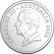 Australia 5 Cents (Charles III. Echidna) CHARLES III AUSTRALIA 2024 DT coin obverse Australia 5 Cents (Charles III. Echidna) CHARLES III AUSTRALIA 2024 DT coin obverse