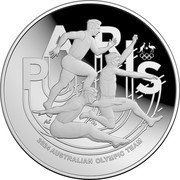 Australia 5 Dollars Australian Olympic Team 2024 Proof - Domed PARIS AS 2024 AUSTRALIAN OLYMPIC TEAM coin reverse Australia 5 Dollars Australian Olympic Team 2024 Proof - Domed PARIS AS 2024 AUSTRALIAN OLYMPIC TEAM coin reverse