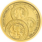 Niue 5 Dollars (From Thaler to Dollar. Thaler) CZECH REPUBLIC JOACHIMSTHALER 1/25 OZ FINE GOLD 999.9 coin reverse Niue 5 Dollars (From Thaler to Dollar. Thaler) CZECH REPUBLIC JOACHIMSTHALER 1/25 OZ FINE GOLD 999.9 coin reverse