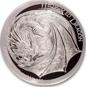 Fiji 5 Dollars (Welsh Red Dragon) WELSH RED DRAGON DRAGONS OF THE WORLD coin reverse Fiji 5 Dollars (Welsh Red Dragon) WELSH RED DRAGON DRAGONS OF THE WORLD coin reverse