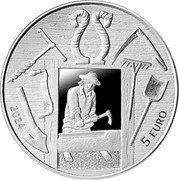 Latvia 5 Euro Across the Times 2024  Proof 2024 5 EURO coin reverse Latvia 5 Euro Across the Times 2024  Proof 2024 5 EURO coin reverse