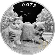 Fiji 50 Cents (Cats on Grass) CATS coin reverse Fiji 50 Cents (Cats on Grass) CATS coin reverse