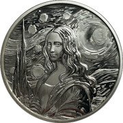 Fiji 50 Cents Mona Lisa. Van Gogh 2024 In Sets only  coin reverse Fiji 50 Cents Mona Lisa. Van Gogh 2024 In Sets only  coin reverse