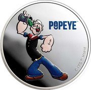 Fiji 50 Cents (Popeye the Sailor Man. Colored) POPEYE™ © KFS™ HEARST coin reverse Fiji 50 Cents (Popeye the Sailor Man. Colored) POPEYE™ © KFS™ HEARST coin reverse