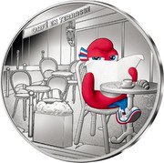 France 50 Euro (Cafe on the Terrace) CAFÉ EN TERRASSE PARIS 2024 coin reverse