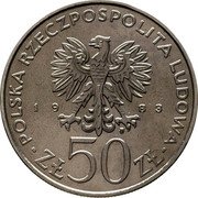 Poland 50 Zlotych Jan III Sobieski. Trial Strike 1983 MW KM# Pr484 POLSKA RZECZPOSPOLITA LUDOWA 19 83 MW ZŁ 50 ZŁ coin obverse Poland 50 Zlotych Jan III Sobieski. Trial Strike 1983 MW KM# Pr484 POLSKA RZECZPOSPOLITA LUDOWA 19 83 MW ZŁ 50 ZŁ coin obverse
