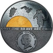 Cook Islands 500 Dollars Astronaut 2024  Black Proof ONLY THE BRAVE ARE FREE 500 DOLLARS CHARLES III 2024 DT COOK ISLANDS coin obverse Cook Islands 500 Dollars Astronaut 2024  Black Proof ONLY THE BRAVE ARE FREE 500 DOLLARS CHARLES III 2024 DT COOK ISLANDS coin obverse