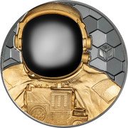 Cook Islands 500 Dollars Astronaut 2024  Black Proof THE SKY IS NOT THE LIMIT REAL HERO 9K496 coin reverse Cook Islands 500 Dollars Astronaut 2024  Black Proof THE SKY IS NOT THE LIMIT REAL HERO 9K496 coin reverse