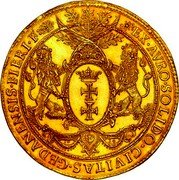 Poland 6 Ducat (Sigismund III) EX AVRO SOLIDO CIVITAS GEDANENSIS FIERI F coin reverse Poland 6 Ducat (Sigismund III) EX AVRO SOLIDO CIVITAS GEDANENSIS FIERI F coin reverse