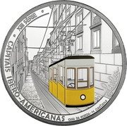 Portugal 7-1/2 Euro Ibero-American Capitals. Lisbon. Colored 2024 Proof CAPITAIS IBERO‑AMERICANAS LISBOA XIII SERIE CASA DA MOEDA - N.CASTANO coin reverse