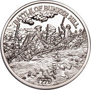 Niue Half Dollar (Battle of Bunker Hill) BATTLE OF BUNKER HILL 1775 coin reverse Niue Half Dollar (Battle of Bunker Hill) BATTLE OF BUNKER HILL 1775 coin reverse