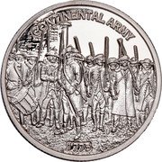 Niue Half Dollar (Continental Army) CONTINENTAL ARMY 1775 coin reverse Niue Half Dollar (Continental Army) CONTINENTAL ARMY 1775 coin reverse