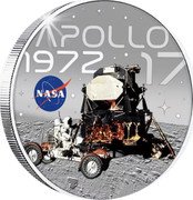 Samoa Half Dollar (History of NASA. Apollo 17 1972) NASA APOLLO 17 1972 coin reverse Samoa Half Dollar (History of NASA. Apollo 17 1972) NASA APOLLO 17 1972 coin reverse