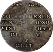 Ireland Halfpenny (Wicklow. Cronebane. Mule Reverse) PAYABLE AT THE RESIDENCE OF MESSRS SYMONDS WINTERBOTHAM RIDGWAY & HOLT coin reverse Ireland Halfpenny (Wicklow. Cronebane. Mule Reverse) PAYABLE AT THE RESIDENCE OF MESSRS SYMONDS WINTERBOTHAM RIDGWAY & HOLT coin reverse