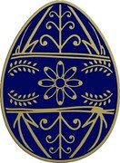 Niue One Dollar Easter Egg With Sapphire Dust 2024  BU  coin reverse Niue One Dollar Easter Egg With Sapphire Dust 2024  BU  coin reverse