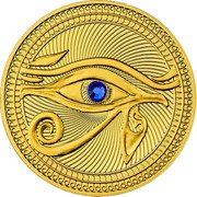 Niue One Dollar (Eye of Horus. Crystal)  coin reverse Niue One Dollar (Eye of Horus. Crystal)  coin reverse