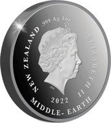 New Zealand One Dollar (The Two Towers. Barad-dur) 2022 ELIZABETH II MIDDLE-EARTH NEW ZEALAND IRB .999 AG 1OZ coin obverse New Zealand One Dollar (The Two Towers. Barad-dur) 2022 ELIZABETH II MIDDLE-EARTH NEW ZEALAND IRB .999 AG 1OZ coin obverse