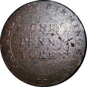 UK One Penny (Birmingham. Risca Union Copper Company) PAYABLE IN BIRMINGHAM ONE PENNY TOKEN coin reverse