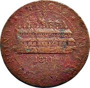 UK One Penny (Risca Union Copper Company) RISCA 1811 UNION COPPER COMPANY coin obverse