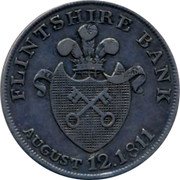 UK One Shilling (Flintshire Bank Token) FLINTSHIRE BANK AUGUST 12.1811 coin obverse UK One Shilling (Flintshire Bank Token) FLINTSHIRE BANK AUGUST 12.1811 coin obverse