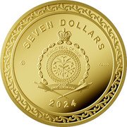 Niue Seven Dollars (Fortune. Smaller) SEVEN DOLLARS PUBLIC SEAL OF NIUE ATUA NIUE TUKULAGI AG 999 2024 coin obverse Niue Seven Dollars (Fortune. Smaller) SEVEN DOLLARS PUBLIC SEAL OF NIUE ATUA NIUE TUKULAGI AG 999 2024 coin obverse