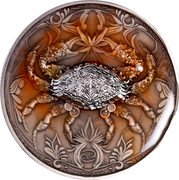 Niue Twelve Dollars (Cancer)  coin reverse Niue Twelve Dollars (Cancer)  coin reverse