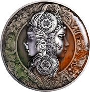Niue Twelve Dollars Gemini 2024   coin reverse Niue Twelve Dollars Gemini 2024   coin reverse