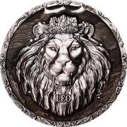 Niue Twelve Dollars Zodiac. Leo 2024 LEO coin reverse Niue Twelve Dollars Zodiac. Leo 2024 LEO coin reverse