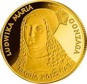 Niue Two Dollars Fifty Cents Ludwika Maria Gonzaga 2023 Proof REGINA POLONIAE LUDWIKA MARIA GONZAGA AU 999 coin reverse Niue Two Dollars Fifty Cents Ludwika Maria Gonzaga 2023 Proof REGINA POLONIAE LUDWIKA MARIA GONZAGA AU 999 coin reverse