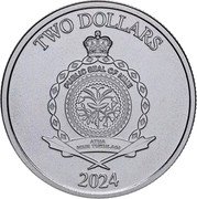 Niue Two Dollars (Roaring Lion. Stand Firm Then) TWO DOLLARS PUBLIC SEAL OF NIUE ATUA NIUE TUKULAGI 2024 coin obverse Niue Two Dollars (Roaring Lion. Stand Firm Then) TWO DOLLARS PUBLIC SEAL OF NIUE ATUA NIUE TUKULAGI 2024 coin obverse