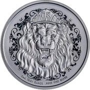 Niue Two Dollars (Roaring Lion. Stand Firm Then) את STAND FIRM THEN ONE TROY OUNCE .9999 FINE SILVER coin reverse Niue Two Dollars (Roaring Lion. Stand Firm Then) את STAND FIRM THEN ONE TROY OUNCE .9999 FINE SILVER coin reverse