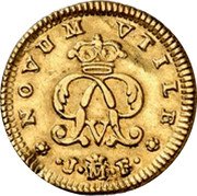 Spain 1/2 Escudo (Philip V. Madrid Mint. Monogram) PV NOVUM VTILE J M F coin reverse Spain 1/2 Escudo (Philip V. Madrid Mint. Monogram) PV NOVUM VTILE J M F coin reverse