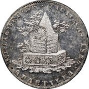 Mexico 1/4 Real Floating Angel. Pattern 1825  ESTO.LIBE.FEDO.DE ZACATECAS 1825 QUARTILLA coin obverse Mexico 1/4 Real Floating Angel. Pattern 1825  ESTO.LIBE.FEDO.DE ZACATECAS 1825 QUARTILLA coin obverse