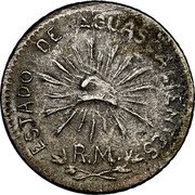 Mexico 1 Centavo (Aguascalientes Revolutionary. Pattern) ESTADO DE AGUASCALIENTES R.M. coin obverse Mexico 1 Centavo (Aguascalientes Revolutionary. Pattern) ESTADO DE AGUASCALIENTES R.M. coin obverse