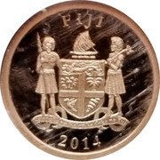 Fiji 1 Dollar (225th Anniversary of the Mutiny on the HMS Bounty) 2014 FIJI coin obverse